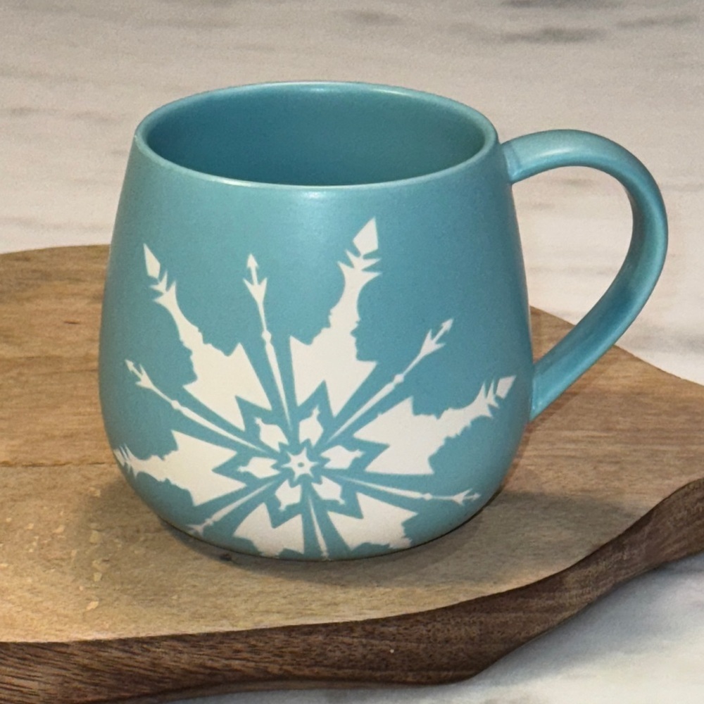 Frozen The Broadway Musical Etched Snowflake Disney Mug
